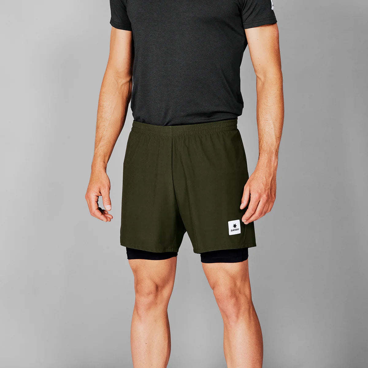 2 in 1 Pace Shorts 5" - 301 - Green