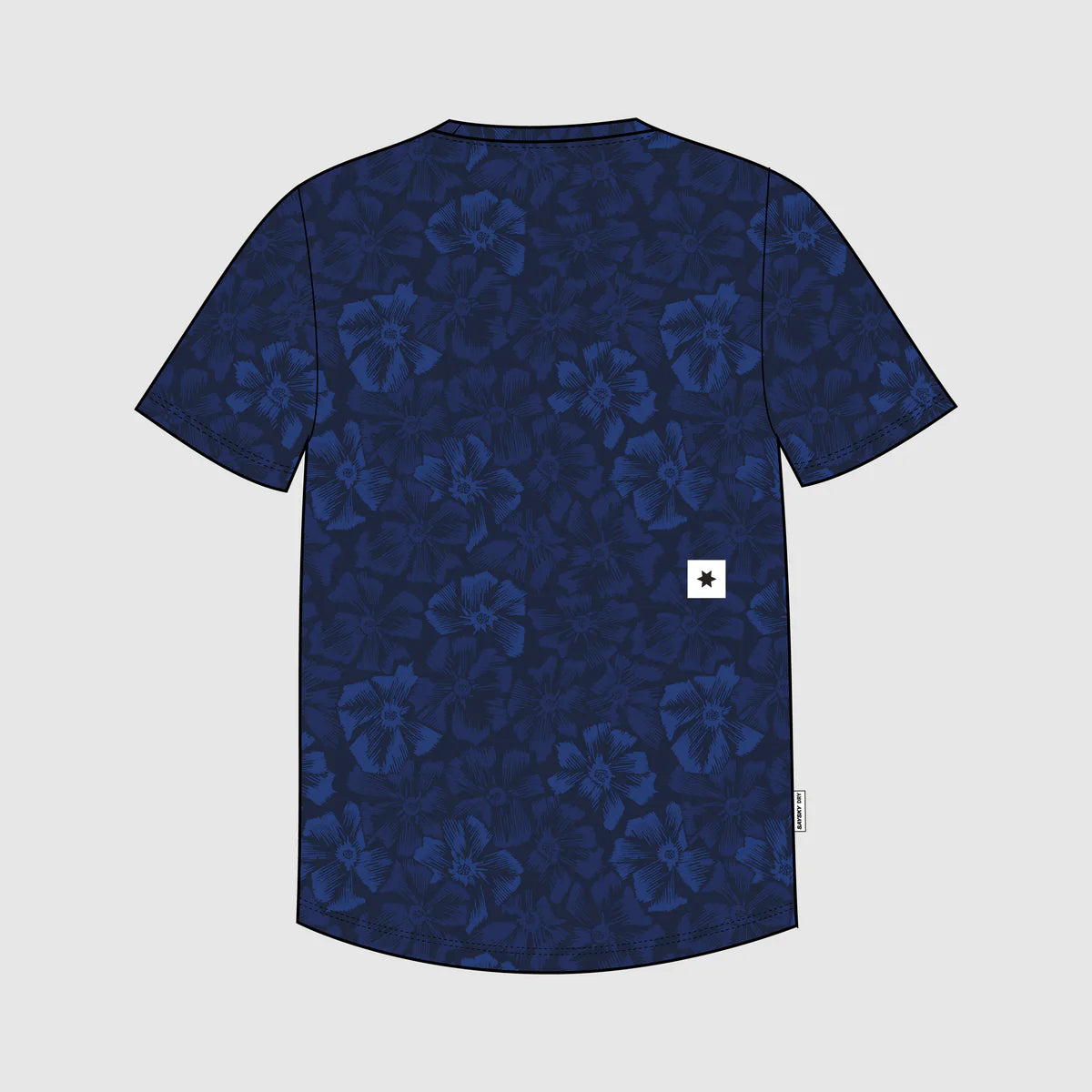 Flower Combat T-Shirt - 1029 - Blue AOP