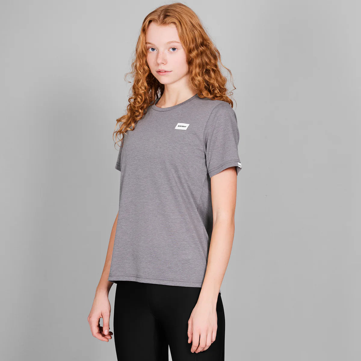 W Clean Motion T-Shirt - 6007 - Grey Melange