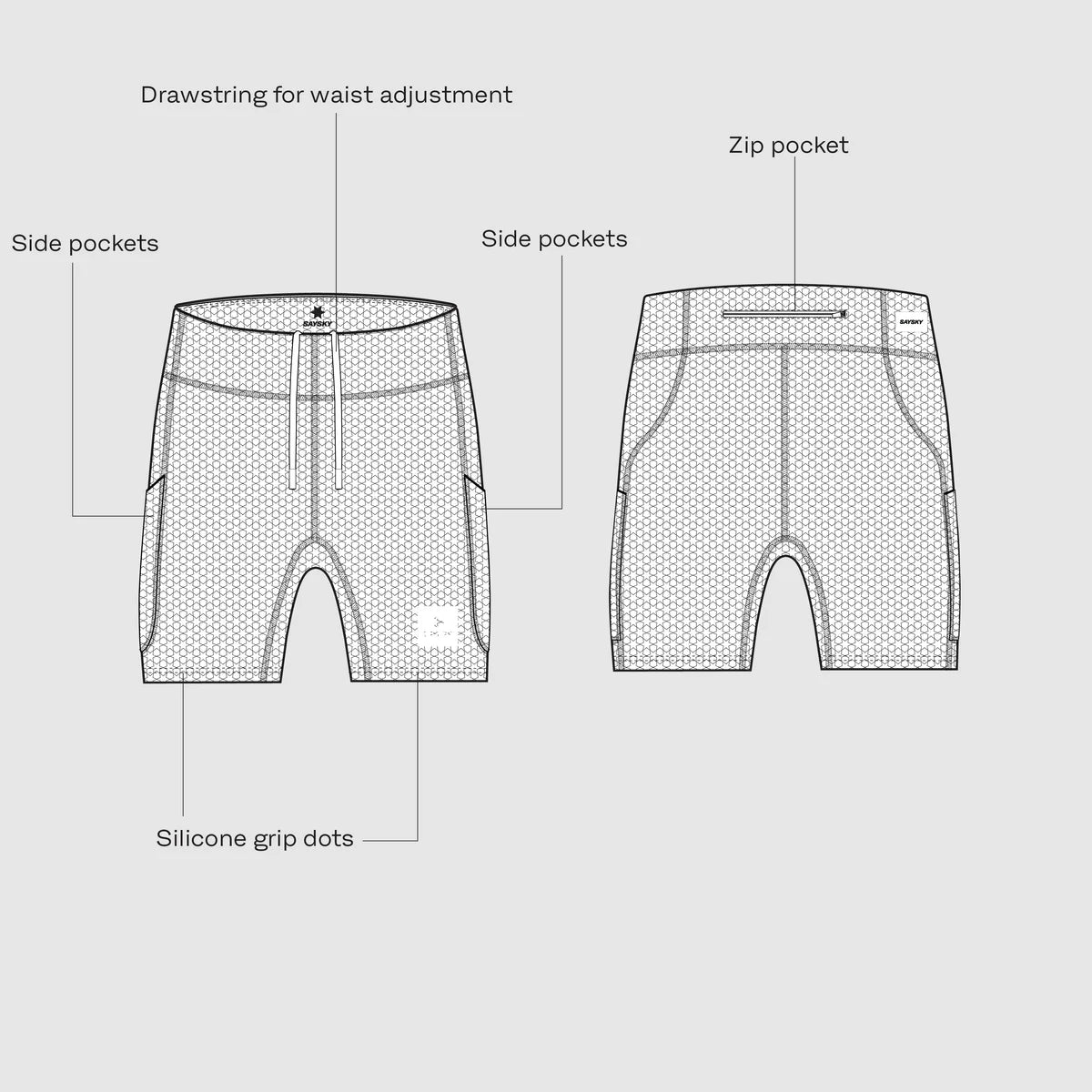 W Combat+ Short Tights 7" - 709 - Purple