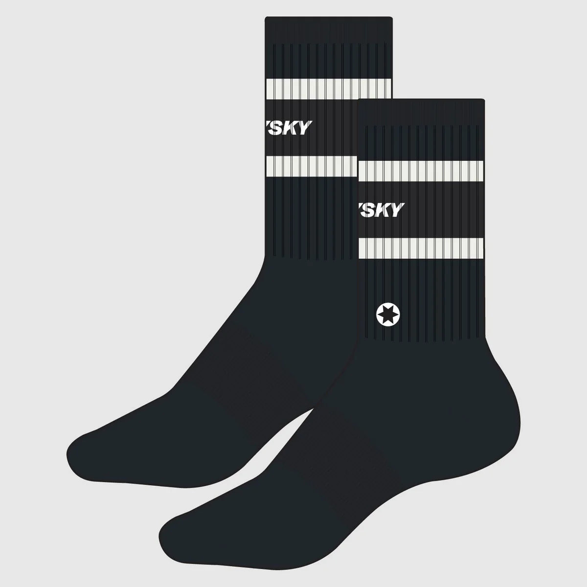 Everyday Crew Socks - Black