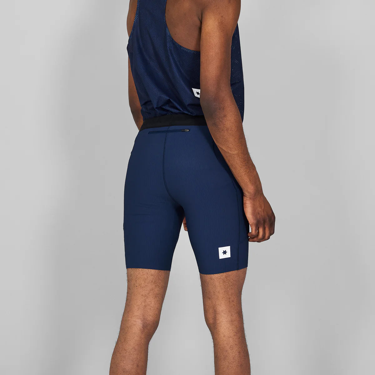 Combat+ Rib Short Tights 8" - Blue