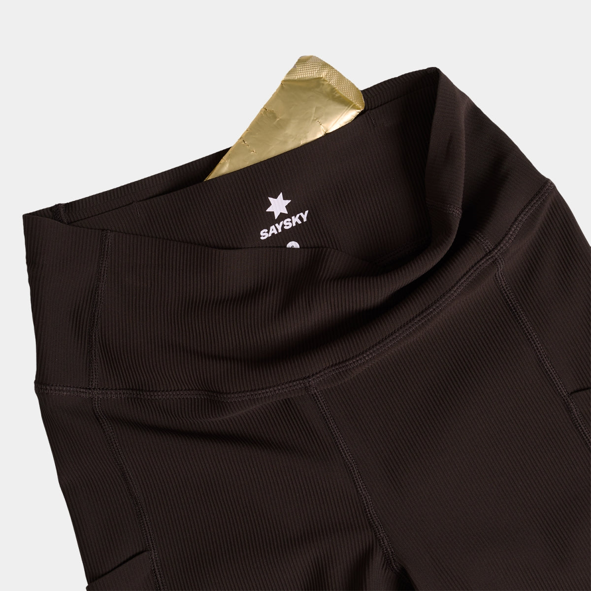 W Combat+ Rib Long Tights - Coffee