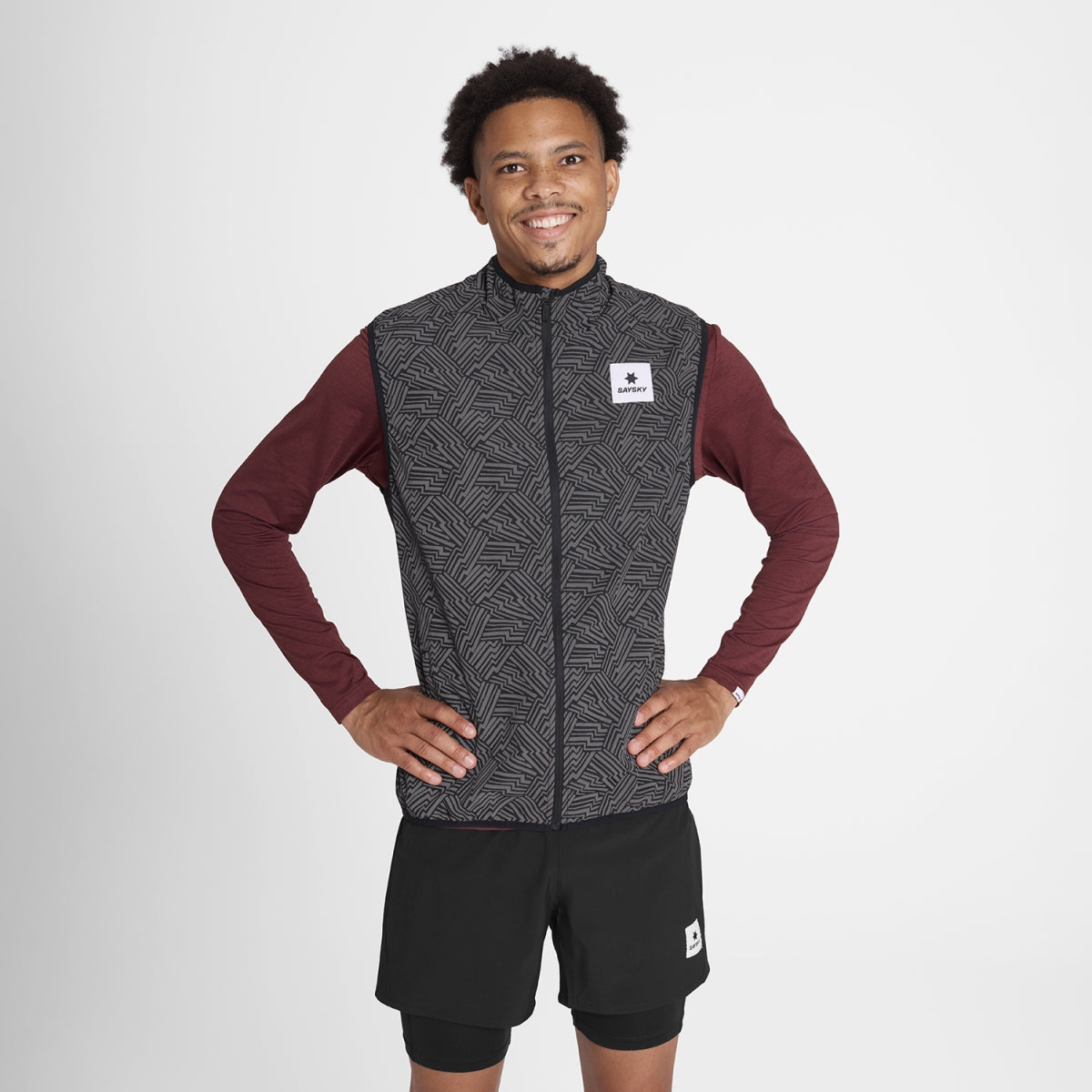 Reflective Pace Vest - Black AOP
