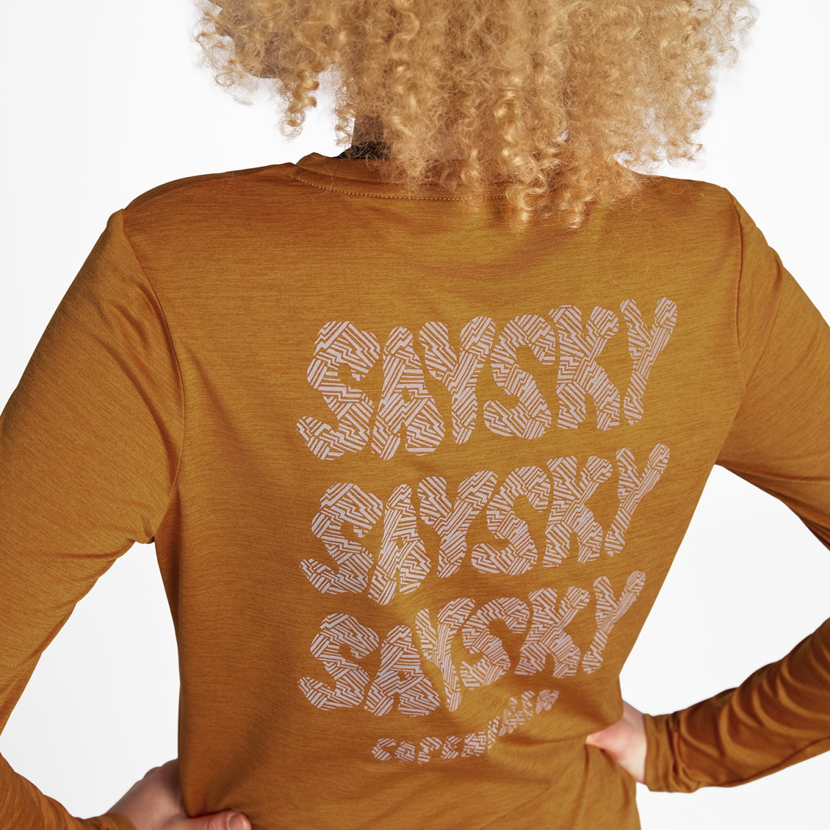 W Reflective Logo Pace Long Sleeve - Orange