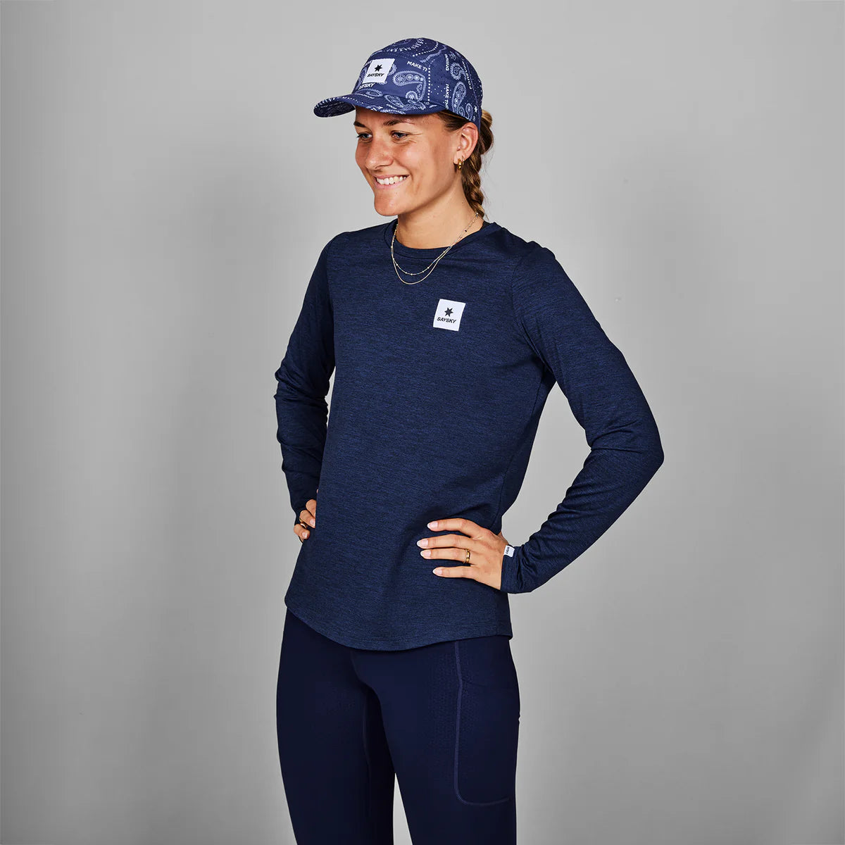 W Clean Pace Long Sleeve - Blue