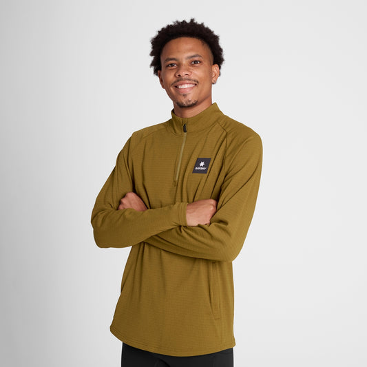 Blaze Half Zip Light Fleece - Camel