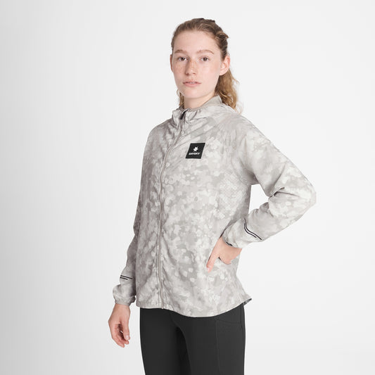W Camo Pace Jacket - Sand AOP
