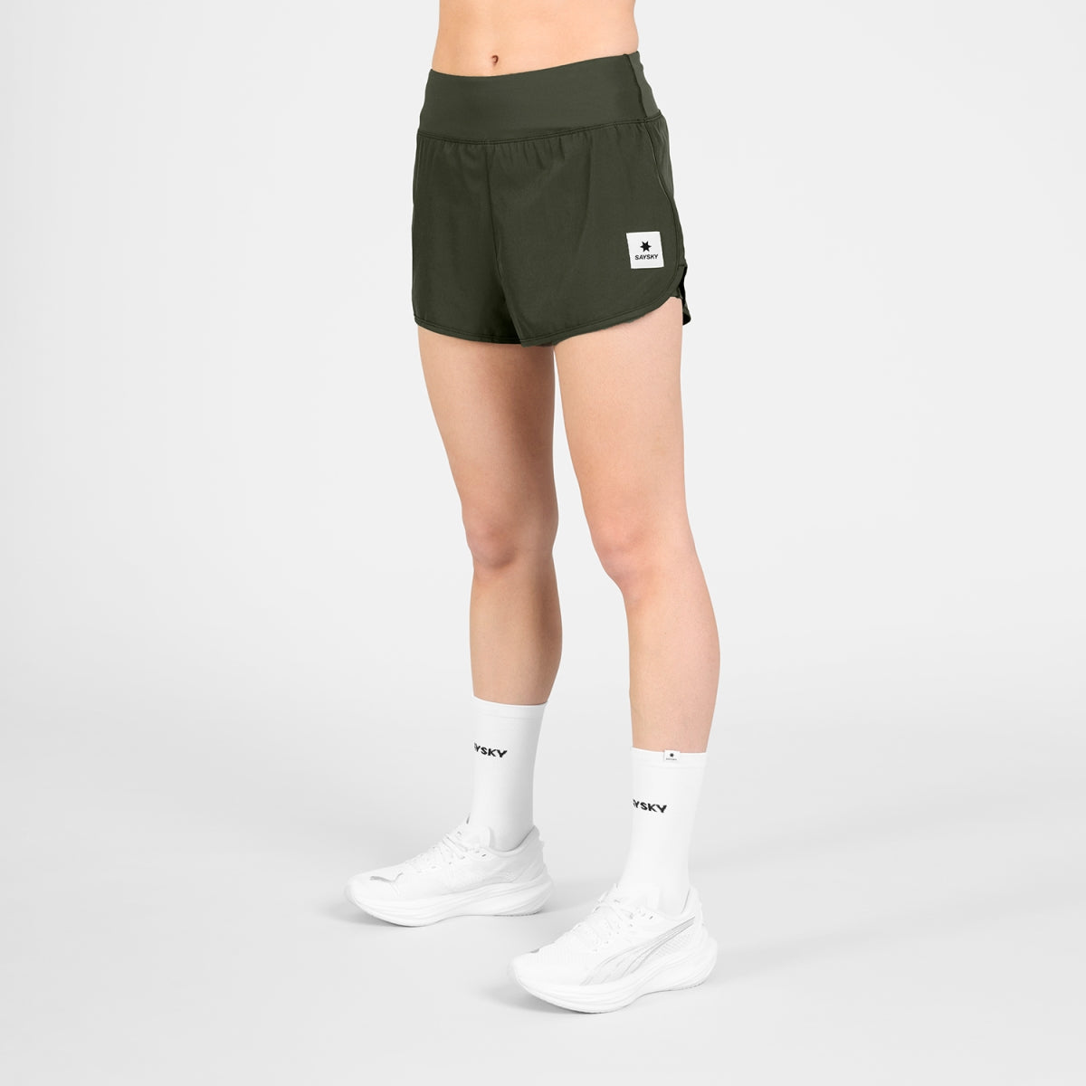 W Pace Shorts 3" - Green