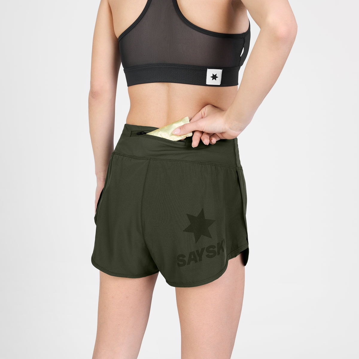 W Pace Shorts 3" - Green