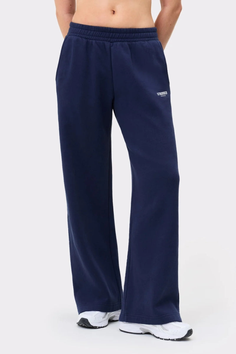 Relaxed Wide Sweatpants - Navy Blazer