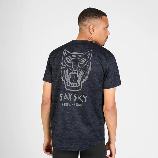 Tiger Combat T-Shirt - Black Camo