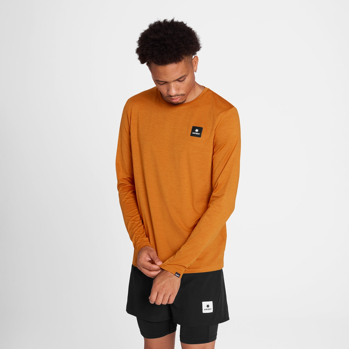 Reflective Logo Pace Long Sleeve - Orange