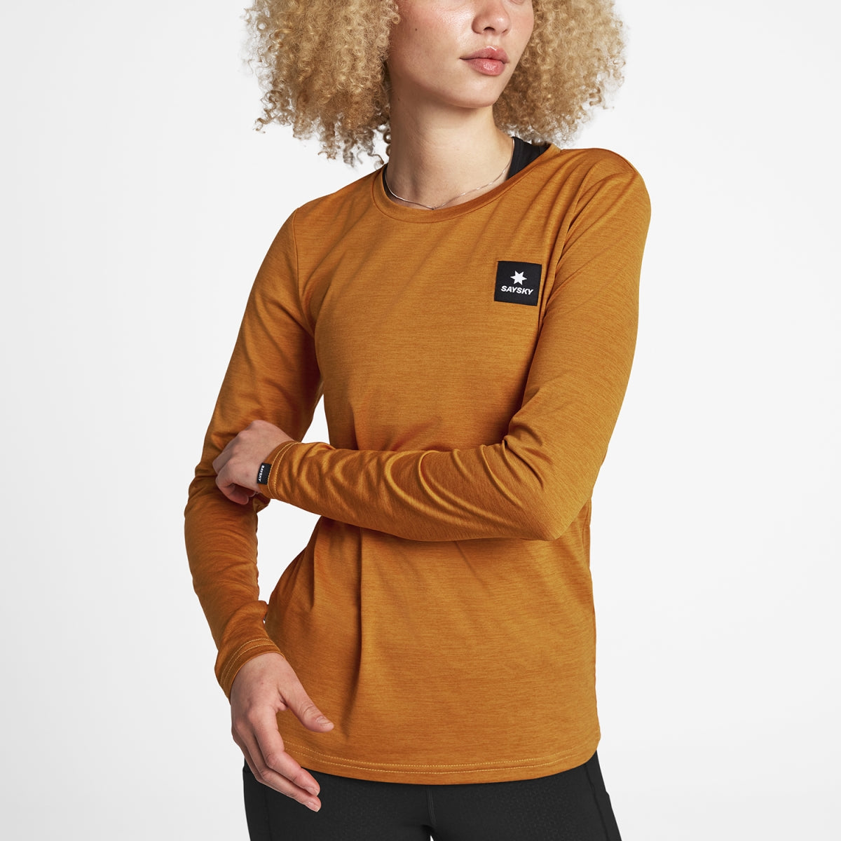W Reflective Logo Pace Long Sleeve - Orange