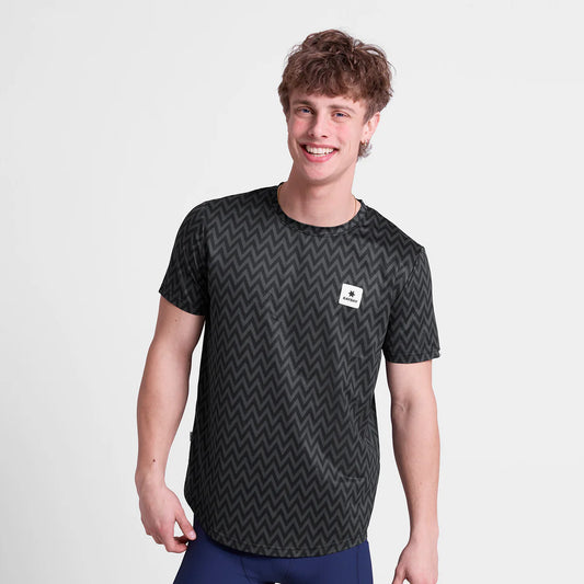 Zig Zag Combat T-Shirt - Black