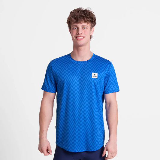 Zig Zag Combat T-Shirt - Blue
