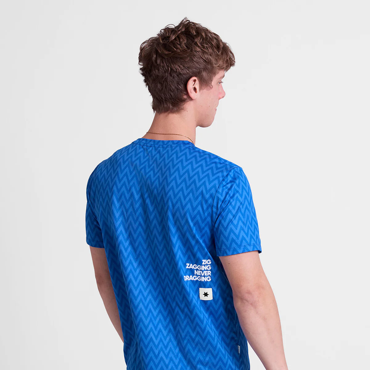 Zig Zag Combat T-Shirt - Blue