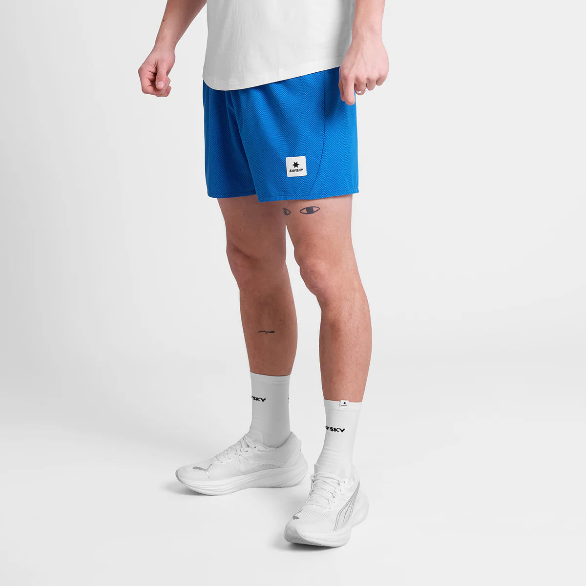 Zig Zag Pace Shorts 5" - Blue