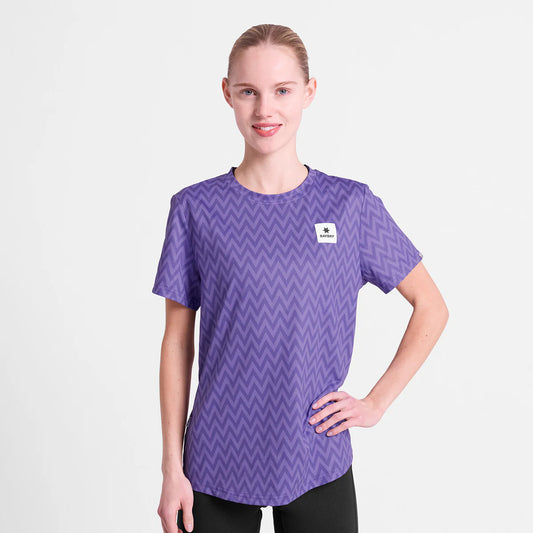 W Zig Zag Combat T-Shirt - Purple