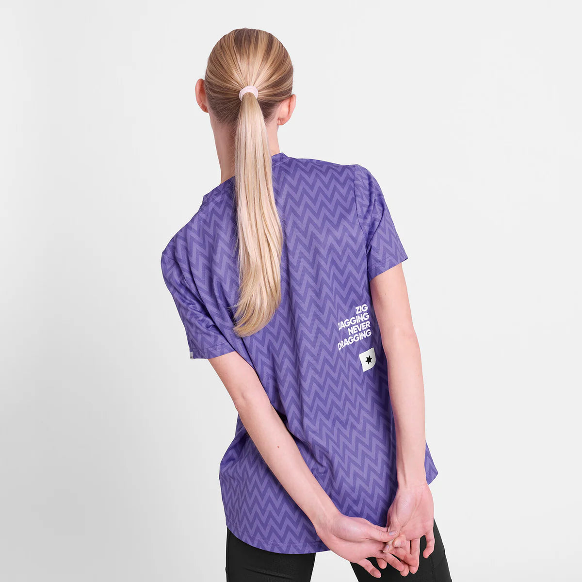 W Zig Zag Combat T-Shirt - Purple