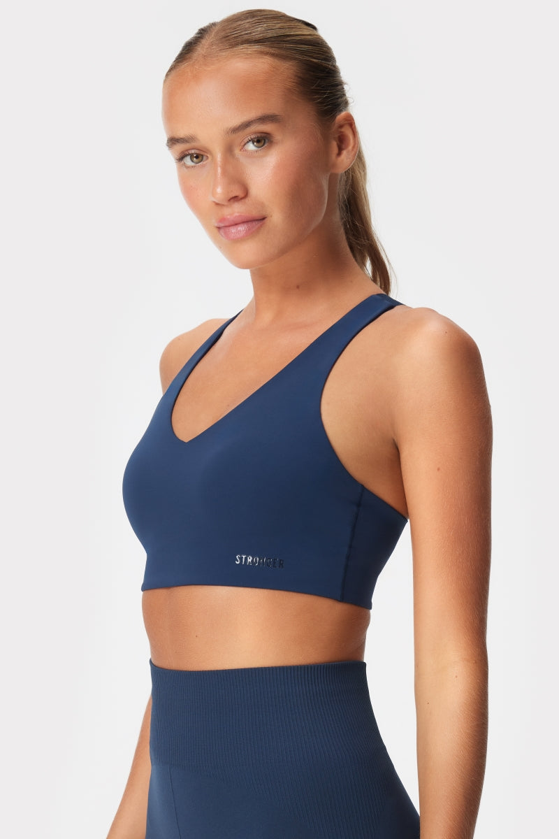 Sleek Sports Bra - Navy Blazer