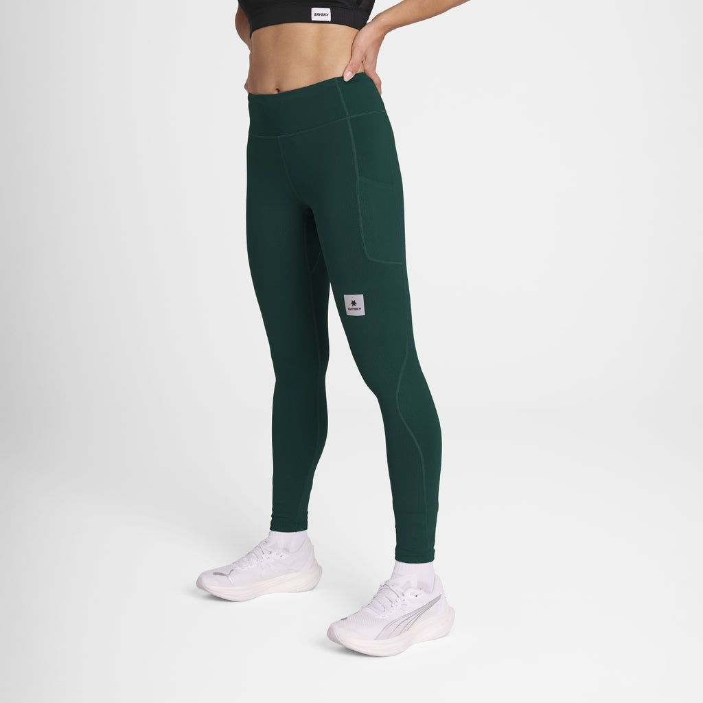 W Pace+ Long Tights - Green